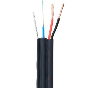 Cáp quang kèm nguồn HDpro 4FO ngoài trời có căng dây (singlemode)