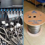 Cáp quang ống lỏng HDPRO 2FO, 4FO (dây tròn) ngoài trời có dây căng