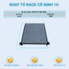 Chi tiết kích thước của khay trượt tủ rack 1UD600 Maxtel