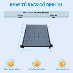 Chi tiết kích thước của khay trượt tủ rack 1UD600 Maxtel