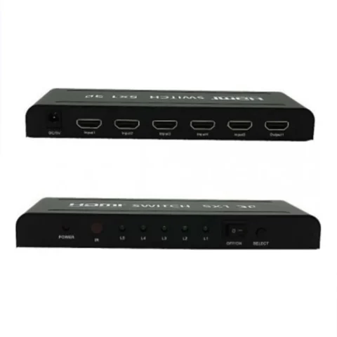 Chuyển HDMI SOFLY (Switch) 5 vào 1 ra có remote