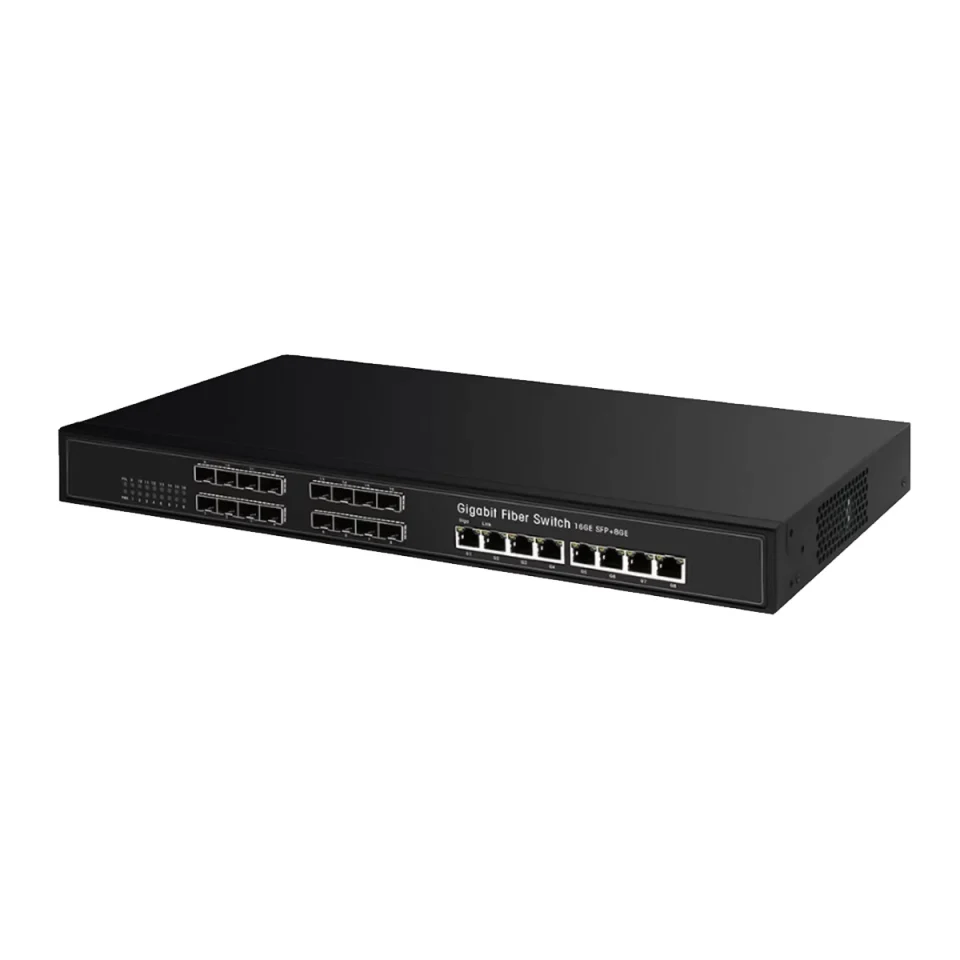 Converter 16 cổng SFP + 8 cổng RJ45 1G HDtec