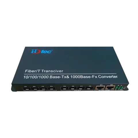 Converter 8 cổng SFP + 2 RJ45 1G HDtec