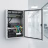Converter HDTEC S 4 cổng RJ45 LAN 1G được lăp đặt trong tủ mạng