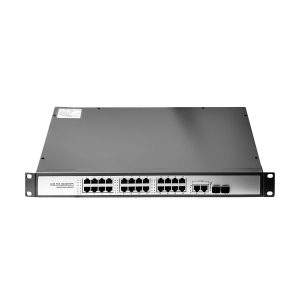 Fiber Network Switch 26 cổng RJ45 1G +2 Slot SFP 1.25G