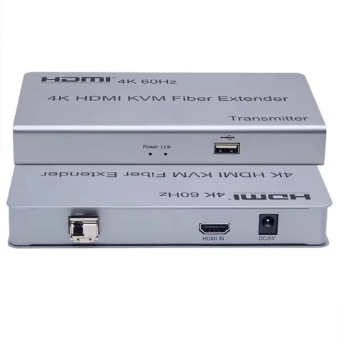 HDTEC HDMI CONVERTER 4K (Kéo dài HDMI + USB  bằng Cáp Quang)