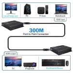 HDTEC HDMI KVM 300M 1080P (Bộ mở rộng HDMI 300m 1080P có chức năng KVM) (2)