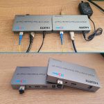 HDTEC HDMI KVM CONVERTER 1080P (Kéo dài HDMI + USB bằng Cáp Quang)
