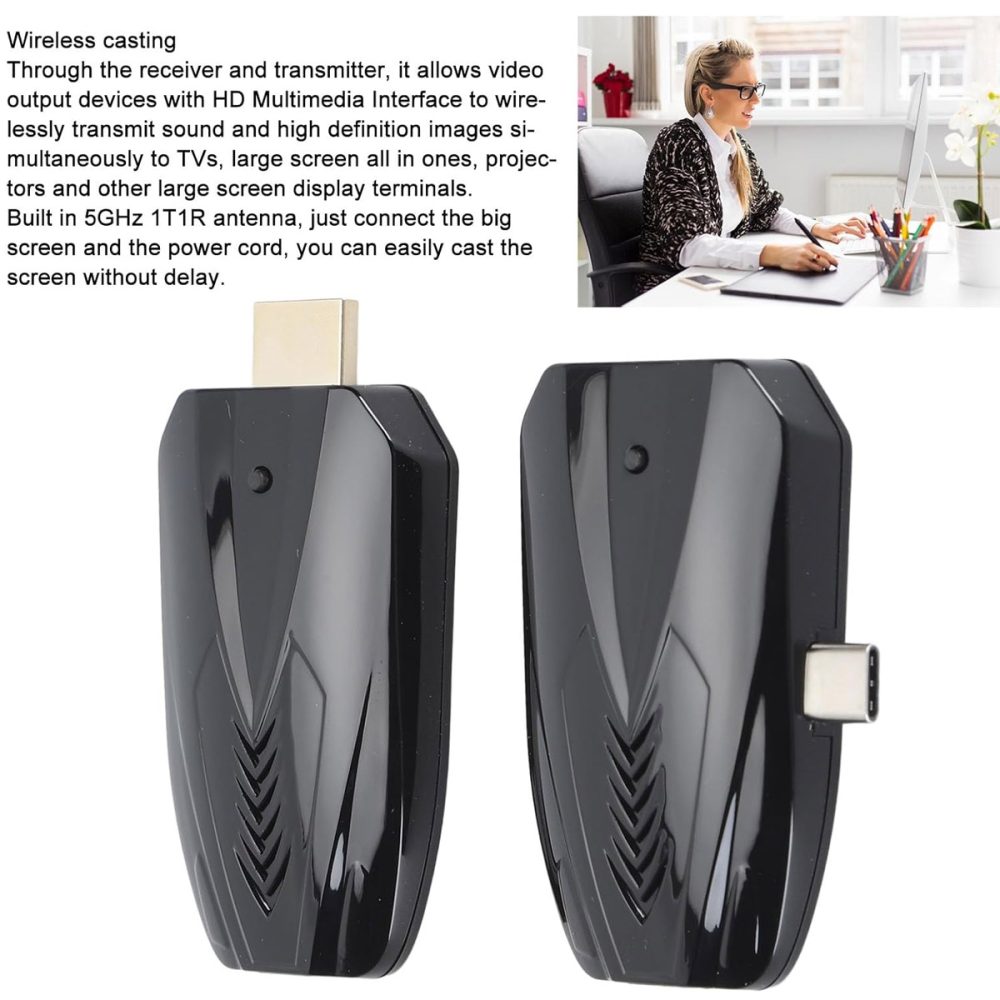 HDTEC WIRELESS TYPE C TO HDMI 150 Mét (bộ mở rộng HDMI không dây cổng Type C) (3)