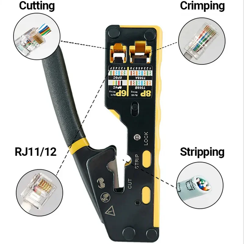 Kềm Bấm Mạng  HD-Crim 07 Xuyên Thấu