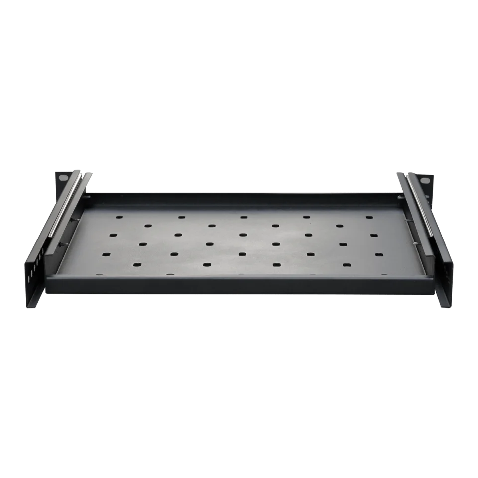 Ảnh chụp khay trượt tủ rack 1uD600 Maxtel màu đen