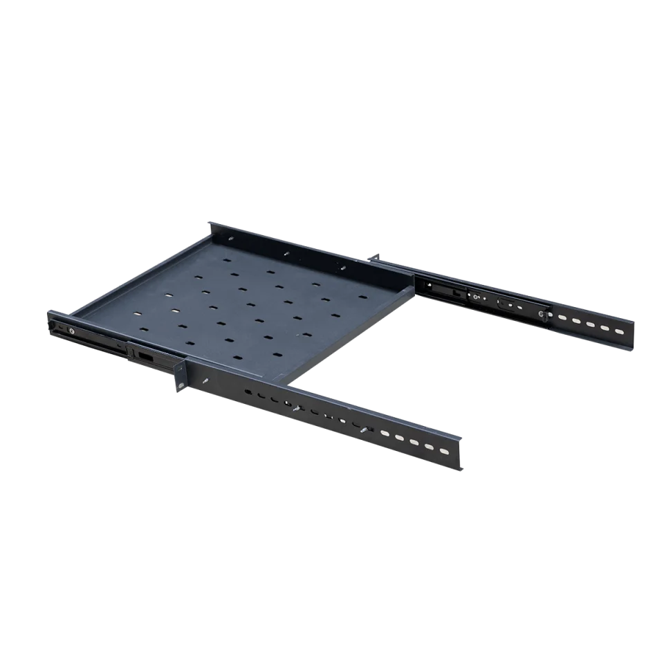 Ảnh chụp khay trượt tủ rack 1uD600 Maxtel màu đen