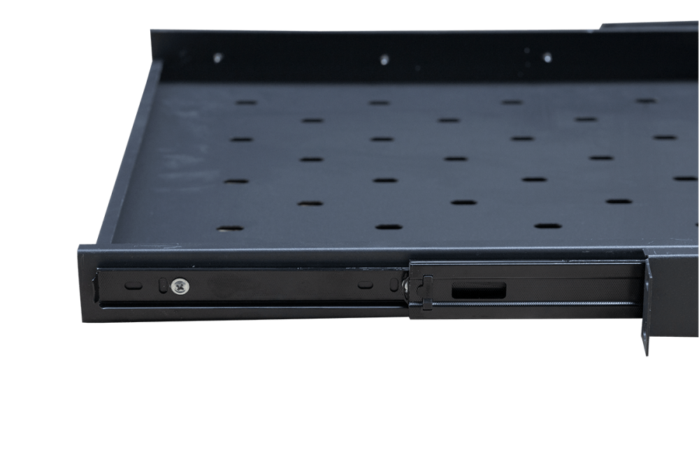 Ảnh chụp khay trượt tủ rack 1uD600 Maxtel màu đen