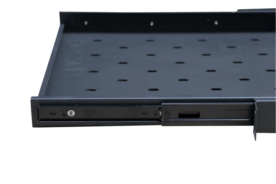 Ảnh chụp khay trượt tủ rack 1uD600 Maxtel màu đen