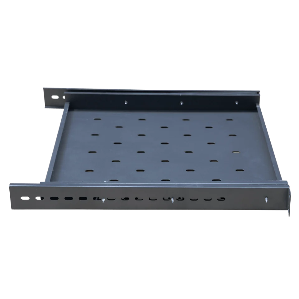 Ảnh chụp khay trượt tủ rack 1uD600 Maxtel màu đen