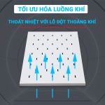 Khay tủ rack 1UD1000 Maxtel được trang bị lỗ đột tản nhiệt