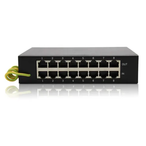 Switch chống sét và bảo vệ 8 cổng RJ45 100M HDtec