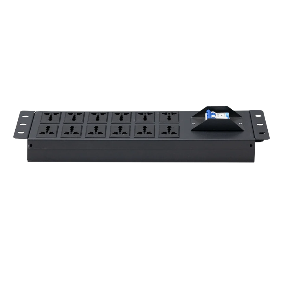 Thanh nguồn PDU 12 ổ có át Maxtel có 2 tùy chọn màu sắc trắng hoặc đen