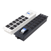 Thanh nguồn PDU 12 ổ có át Maxtel có 2 tùy chọn màu sắc trắng hoặc đen
