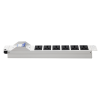 Thanh nguồn PDU 6 ổ Maxtel màu trắng có át