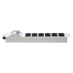 Thanh nguồn PDU 6 ổ Maxtel màu trắng có át