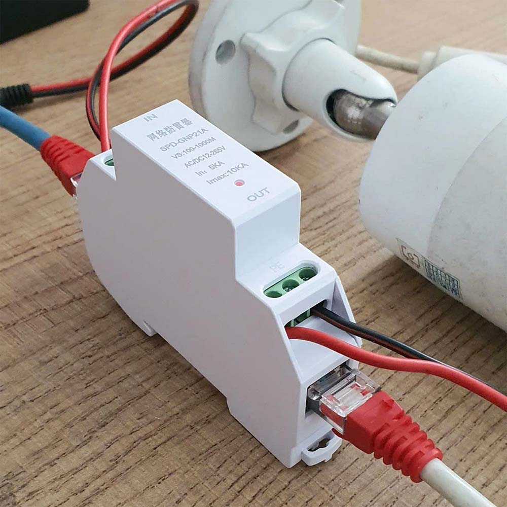 Thiết bị chống sét 3 trong 1 POE 1G (Gắn din rail)