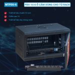 Thiết kế hiện đại, thông minh của thanh nguồn PDU 6 ổ Maxtel