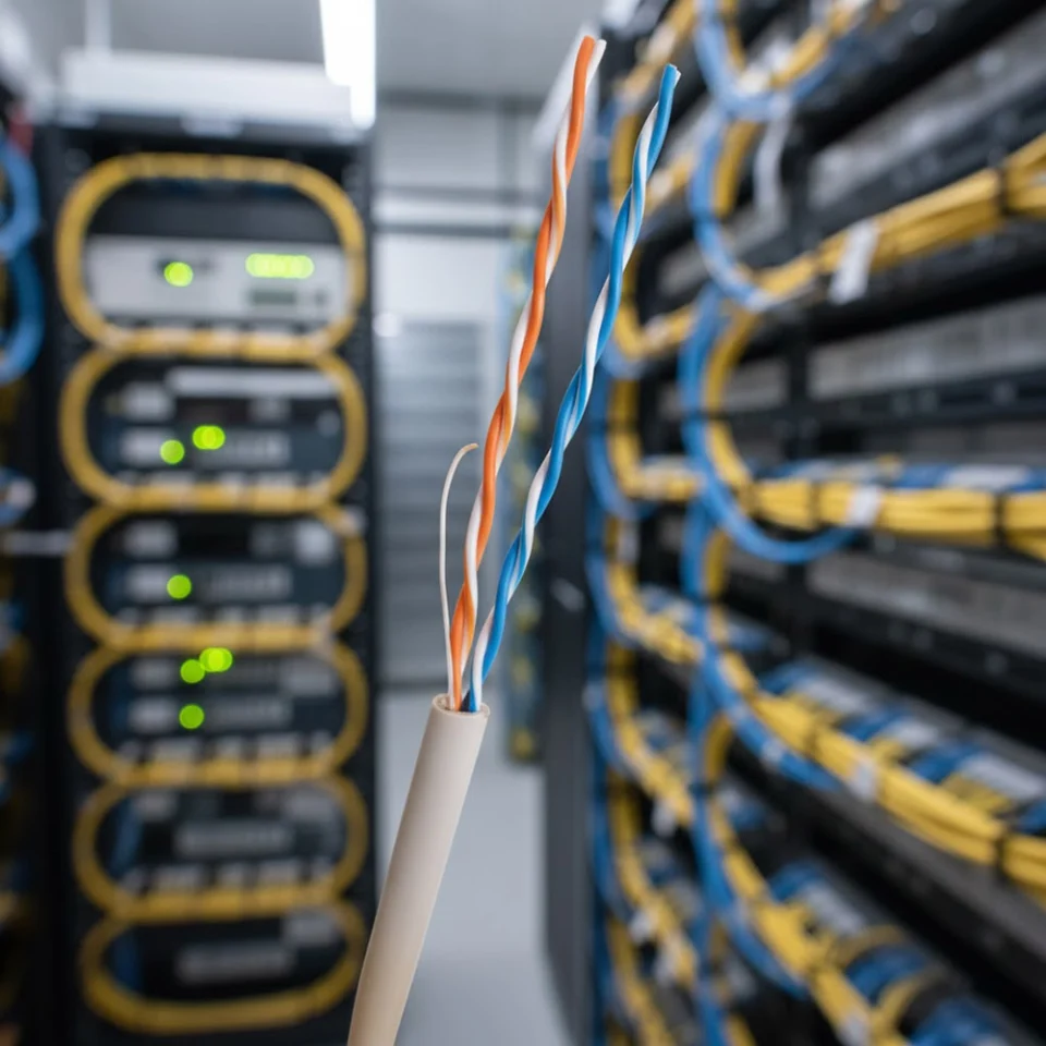 ảnh chụp thực tế Cáp điện thoại Cat3 UTP Copper 500M HDPRO