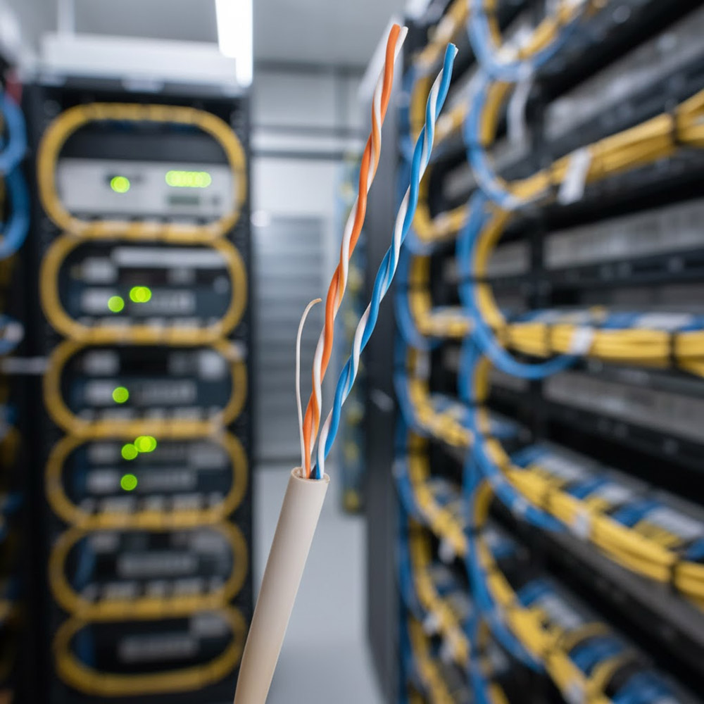 ảnh chụp thực tế Cáp điện thoại Cat3 UTP Copper 500M HDPRO