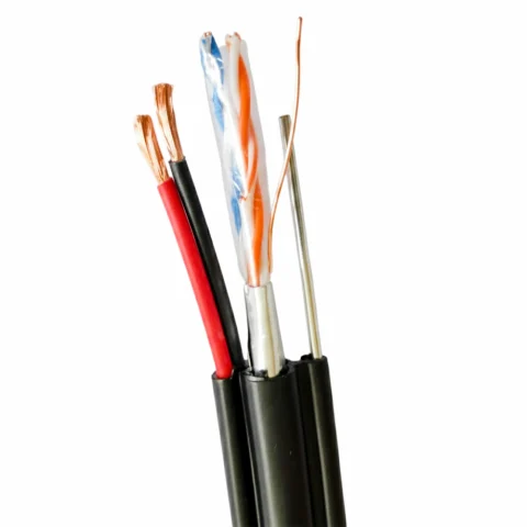 Cáp điện thoại liền nguồn Cat3 FTP + 2C Copper ngoài trời 305m