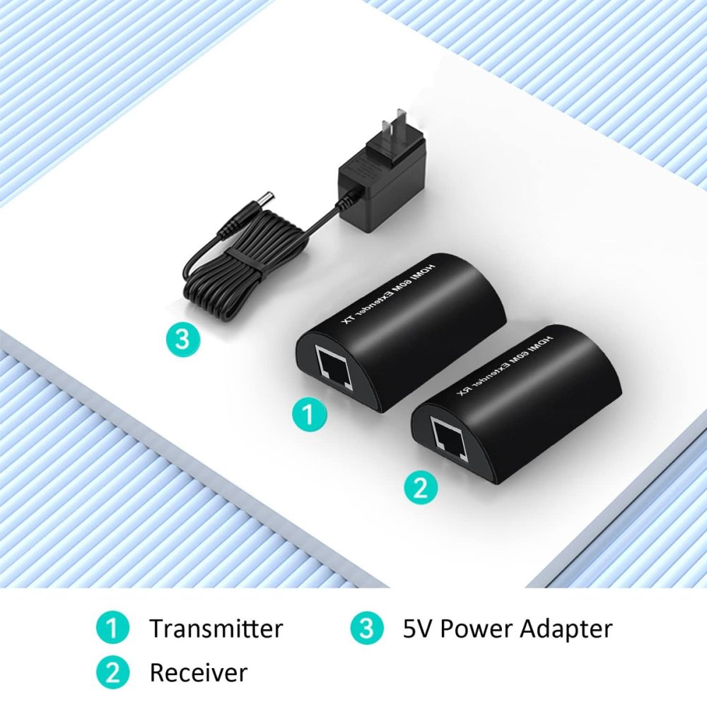 HDTEC HDMI EXTENDER 60M POC 1080P (Bộ kéo dài HDMI 60m sử dụng POC)