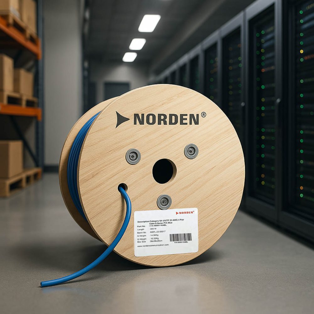 Cáp mạng Cat6A U_UTP Norden 114-40001104BL