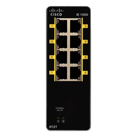 Switch công nghiệp Cisco IE-1000-6T2T-LM, 6x FE Port, 2x FE Uplink
