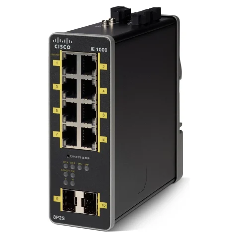Switch công nghiệp Cisco IE-1000-8P2S-LM, 8 cổng FE hỗ trợ PoE 180W