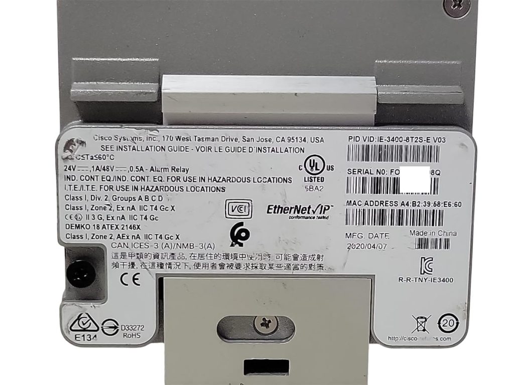 IE-3400-8T2S-E