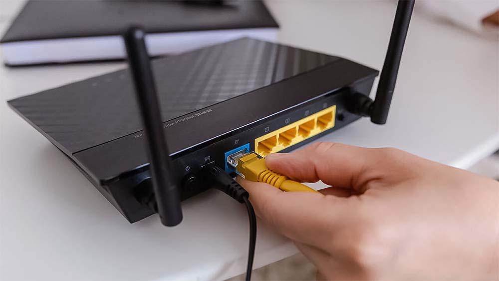 Modem wifi kết nối mạng LAN qua các cổng Ethernet
