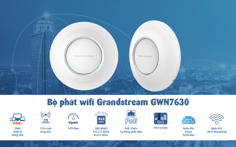 Bộ phát Wi-Fi Grandstream GWN7630