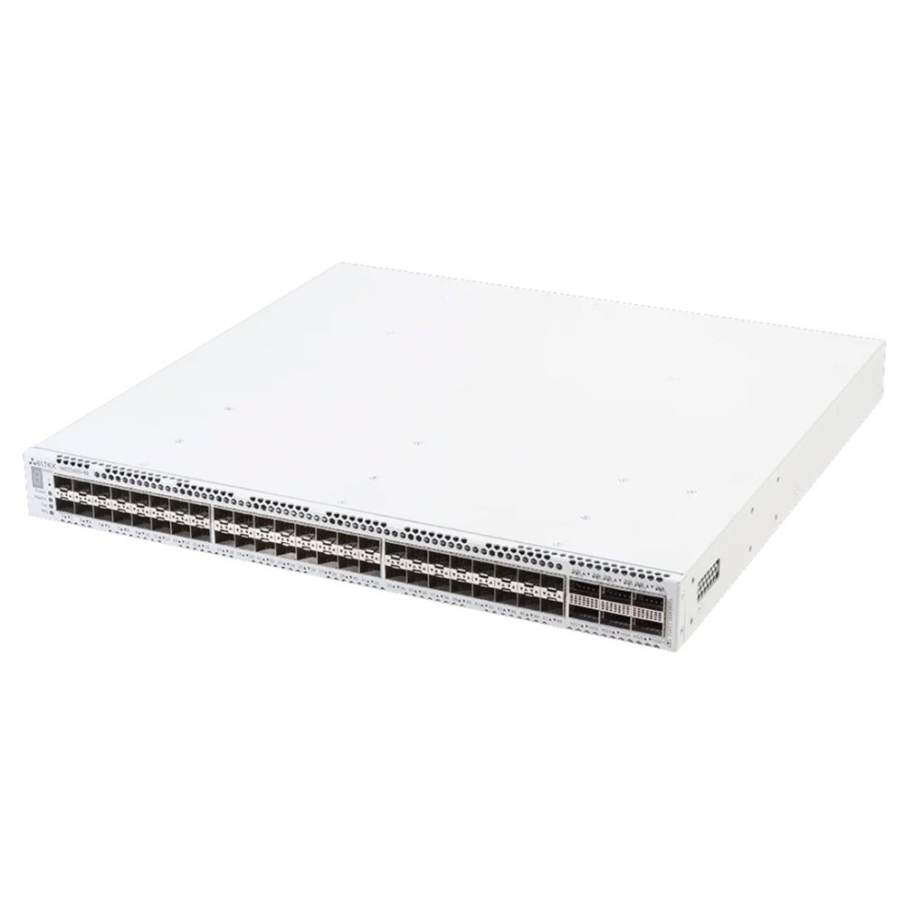 góc nghiêng trái mặt trước switch chia mạng Eltex MES5400-48