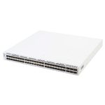 góc nghiêng trái mặt trước switch chia mạng Eltex MES5400-48