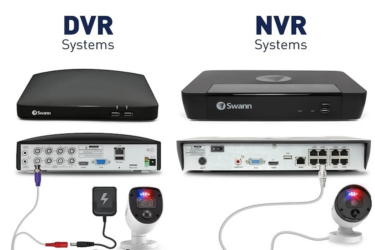 So sánh đầu ghi hình DVR và NVR