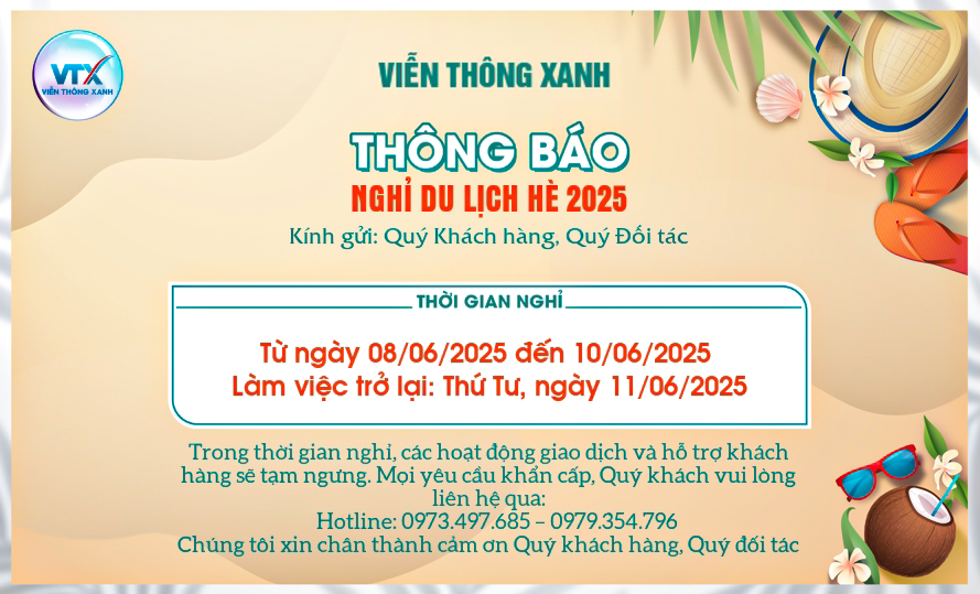 THÔNG BÁO NGHỈ DU LỊCH HÈ 2025