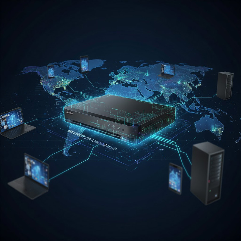 iDS-7204HUHI-M1P hỗ trợ kết nối từ xa