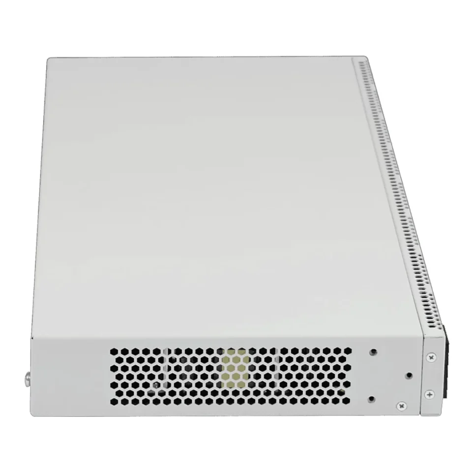 mặt cạnh hông góc nghiêng phải switch chia mạng Eltex MES2424B