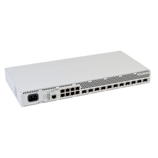 mặt trước góc nghiêng phải switch chia mạng Eltex MES2411X