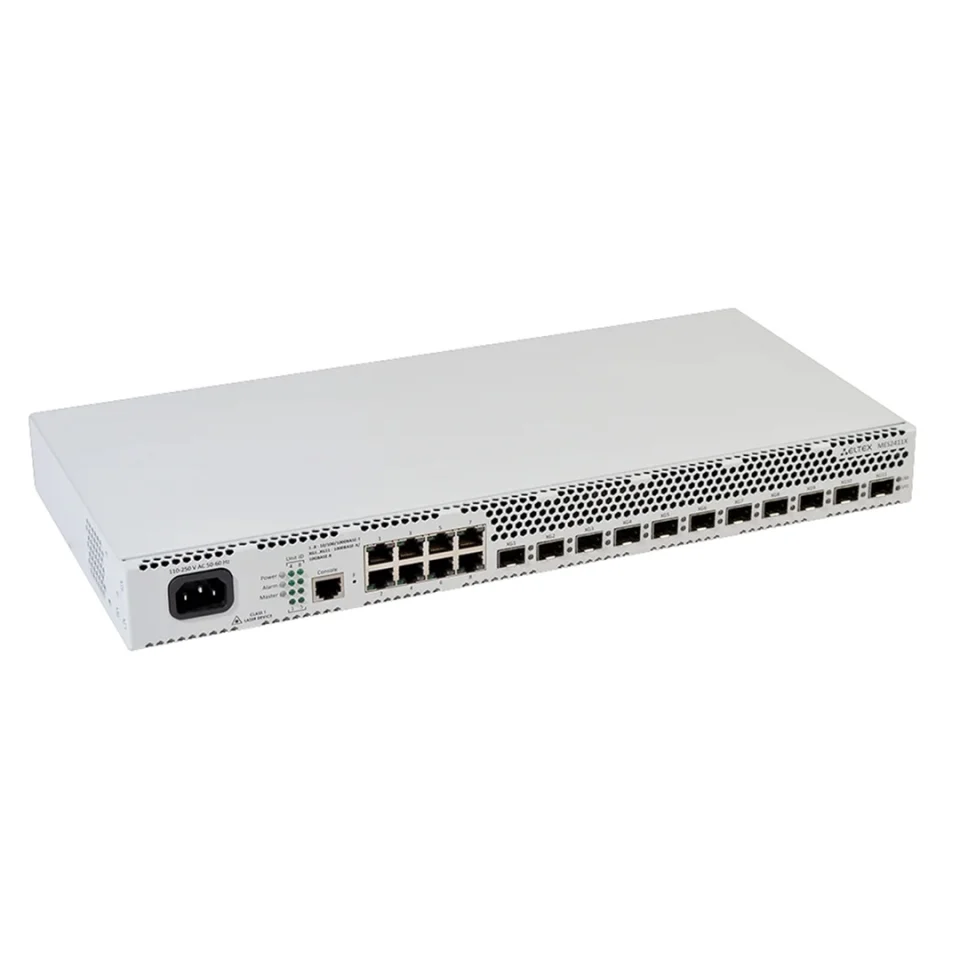mặt trước góc nghiêng phải switch chia mạng Eltex MES2411X