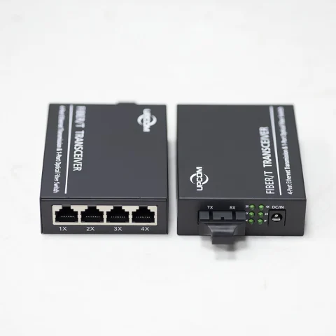 Bộ chuyển đổi quang điện Upcom MC104-S-20 4x10/100M Base-T(X)+1x100M FX
