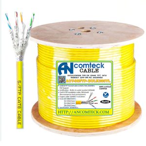 Cáp Mạng Ancomteck CAT8 S/FTP ACT-8SFTP-BULK305YL