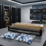 Ảnh chụp thực tế Patch panel Cat6 UTP ANCOMTECK 48 cổng ACT-48S2U...