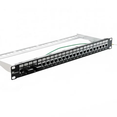Patch panel Cat5E UTP ANCOMTECK 24 cổng ACT-24S1U