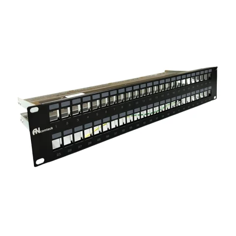 Patch panel Cat5E UTP ANCOMTECK 48 cổng ACT-48S2U